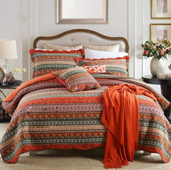 Bedding Bohemian Quilt Shams Comforter Set Queen Poshmark